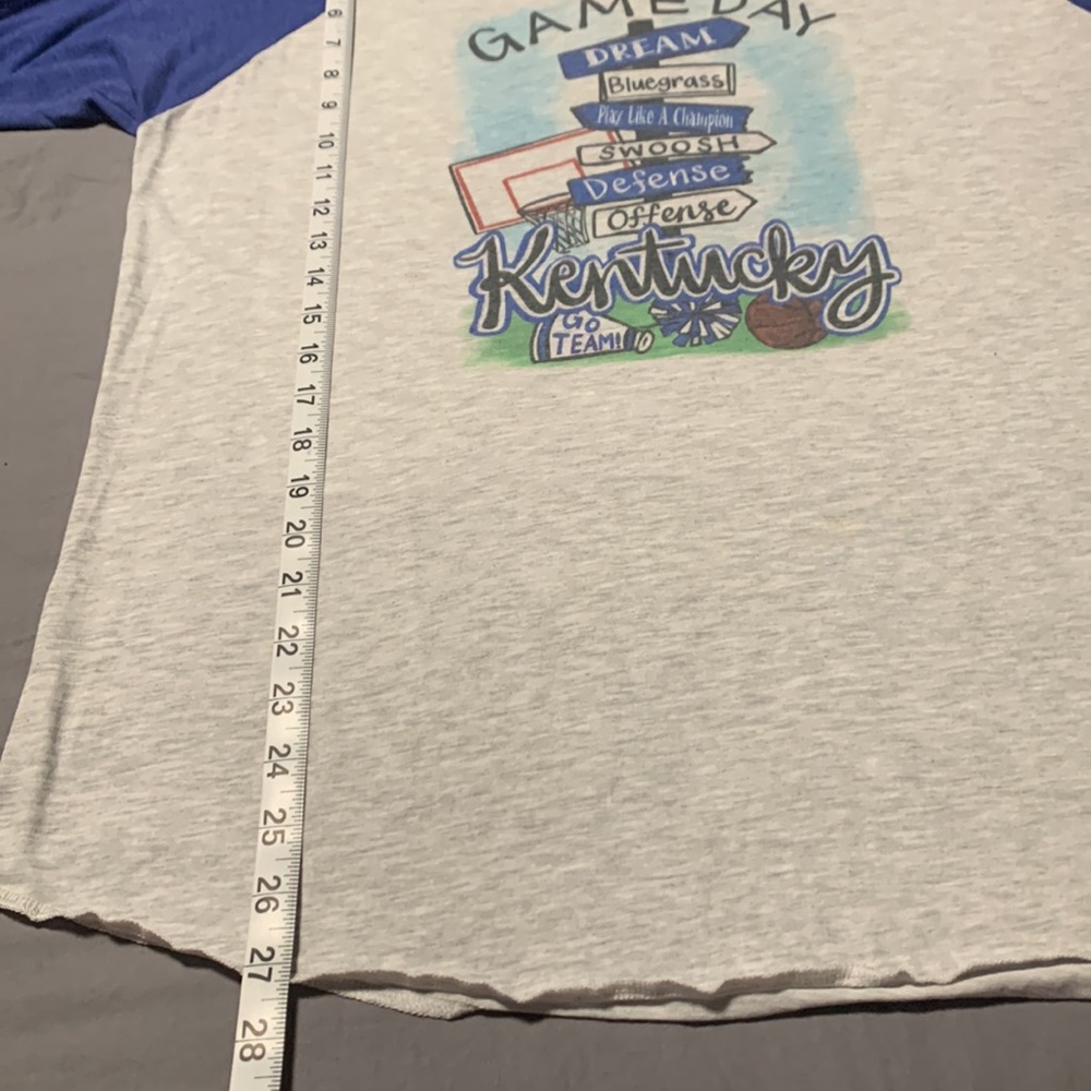 Ladybird Clothing Co. “Kentucky Gameday” 3/4 Sleeve Shirt, GUC, Size Large - Picture 5 of 8